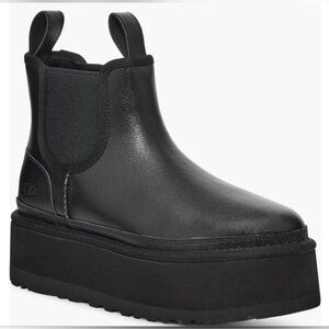 UGG Black Platform Chelsea Neumel Boots